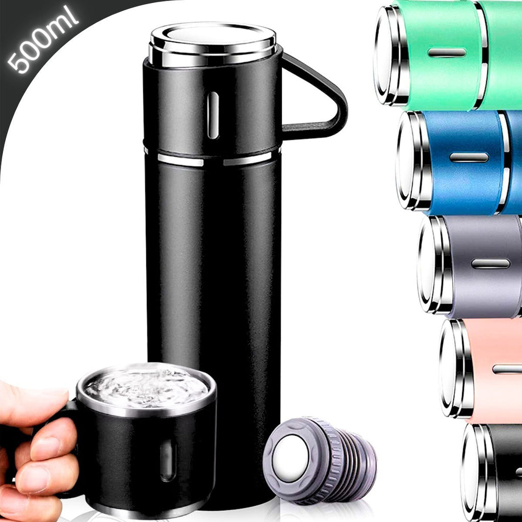 Garrafa Térmica Squeeze Café 500ml Copo Caneca Antivazamento