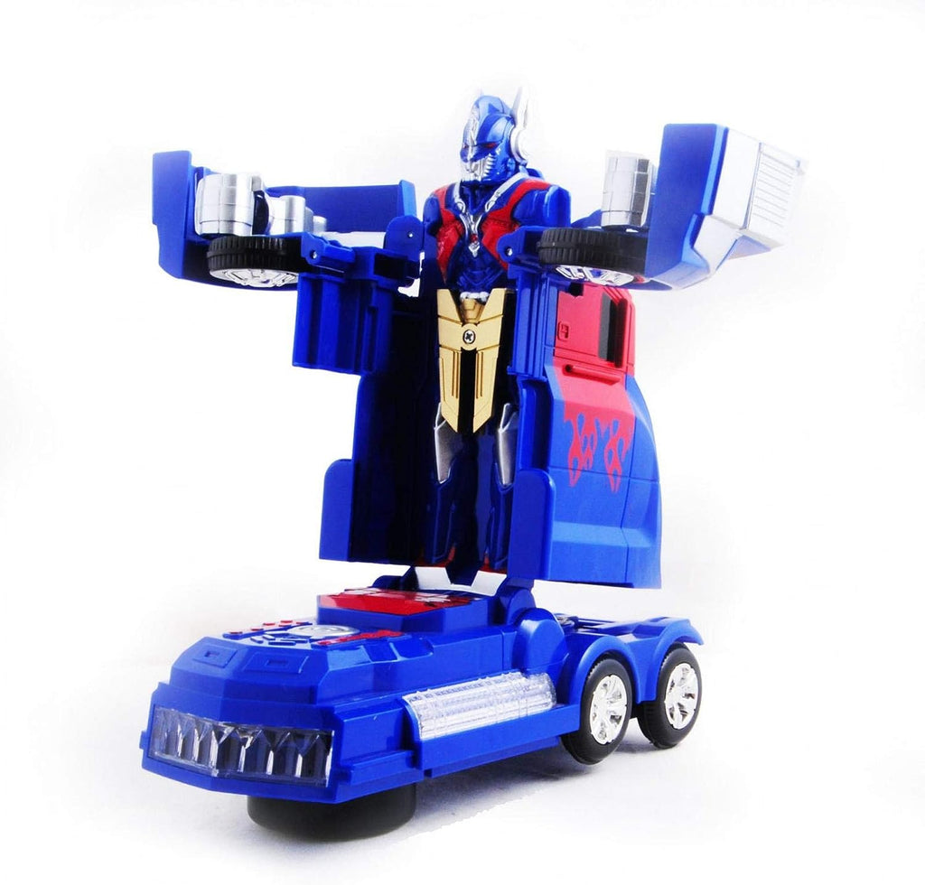 Caminhão Transformers Optmus Prime Vira Robo Bate E Volta