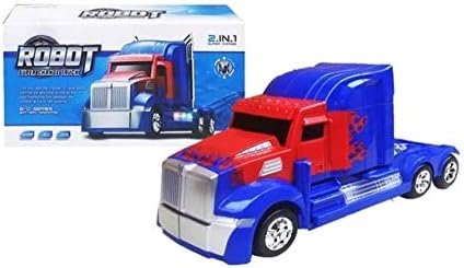 Caminhão Transformers Optmus Prime Vira Robo Bate E Volta