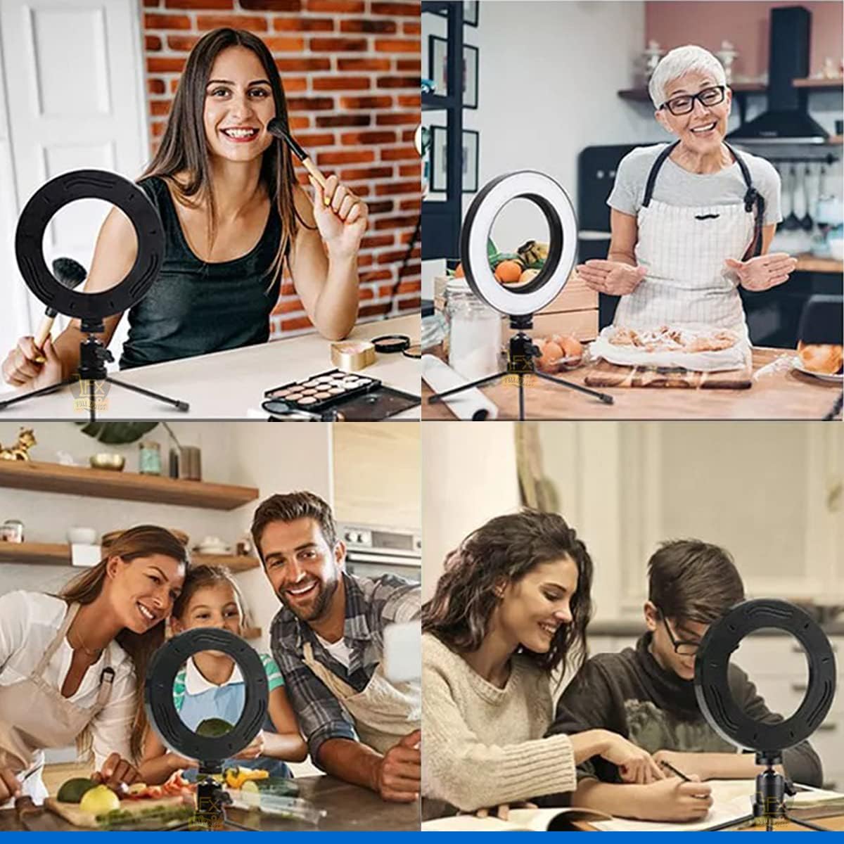 Ring Light De Mesa Iluminador De Led Tripé 6 Polegadas 16cm