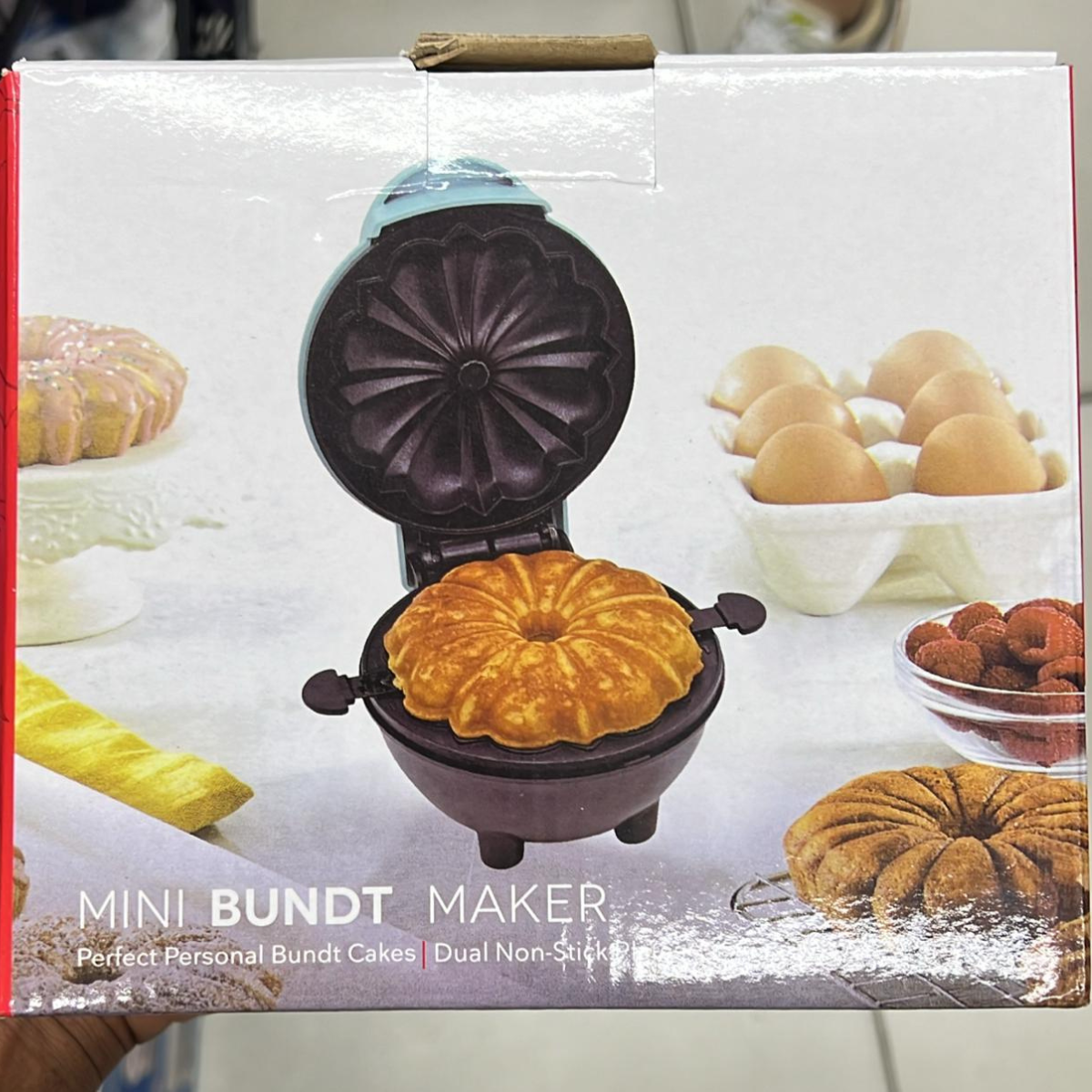 Máquina De Fazer Bolos Antiaderente Compacta Mini Bolo Cake Elétrica