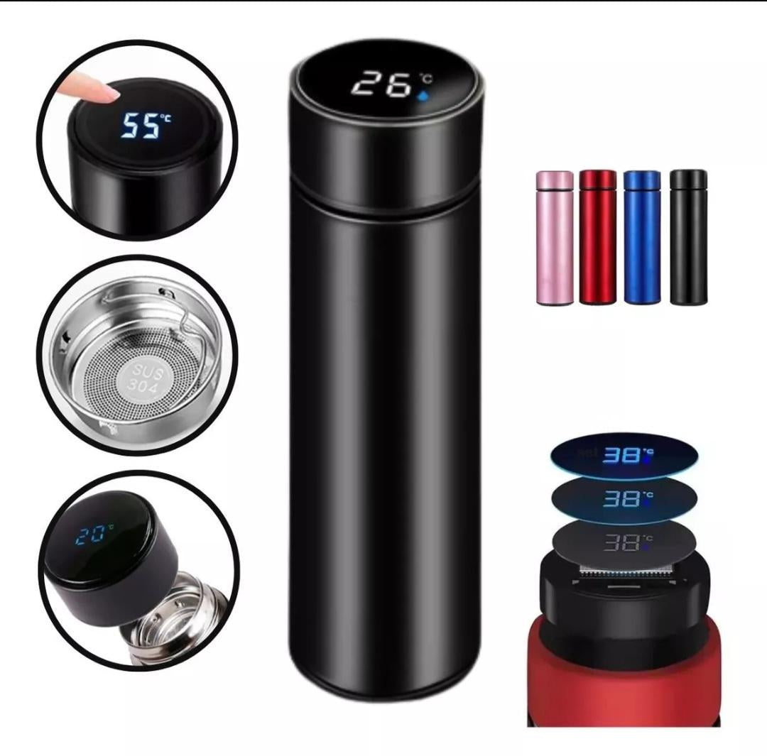 GARRAFA TÉRMICA COM VISOR DE TEMPERATURA